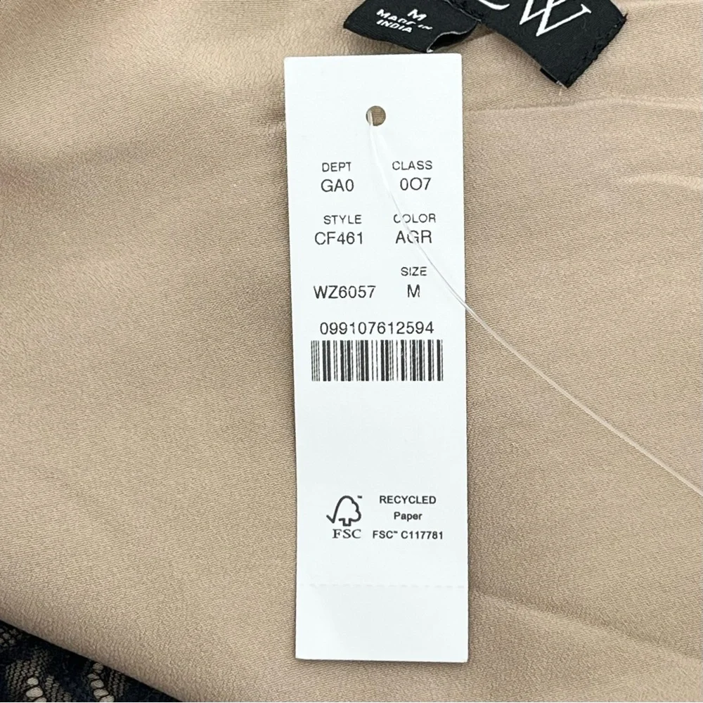J. Crew Champagne Sequin Camisole with Black Lace Trim - Picture 9 of 12